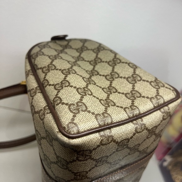 GUCCI GG Sherry Line Supreme Canvas Boston Bag - Picture 11 of 16